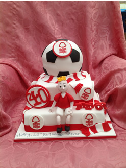 40th Football Birthday Cake